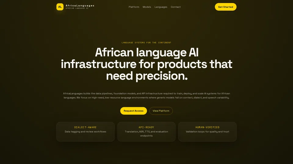 Homepage snapshot at launch