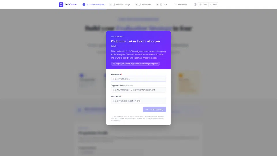 Homepage snapshot at launch