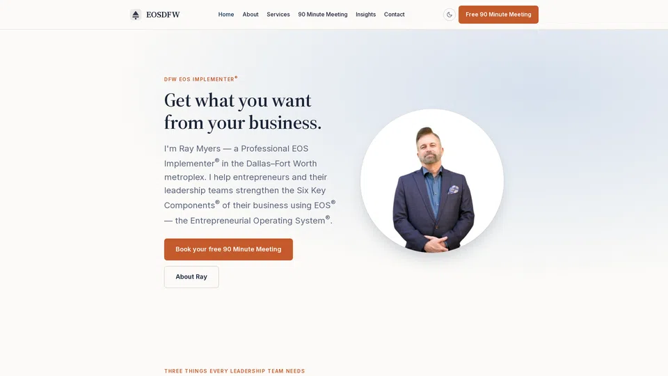 Homepage snapshot at launch