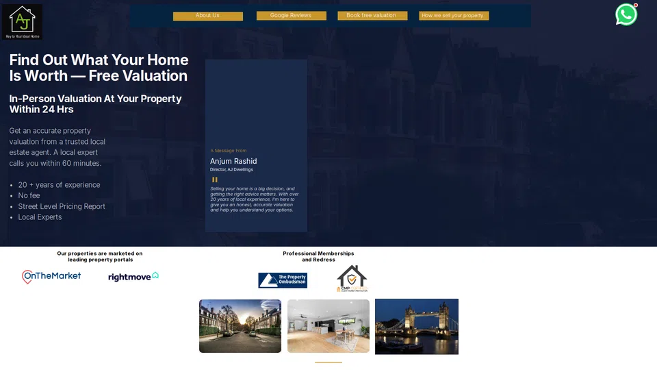 Homepage snapshot at launch