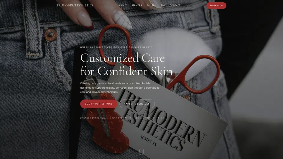 Homepage snapshot at launch