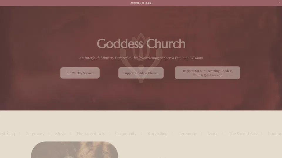 Homepage snapshot at launch