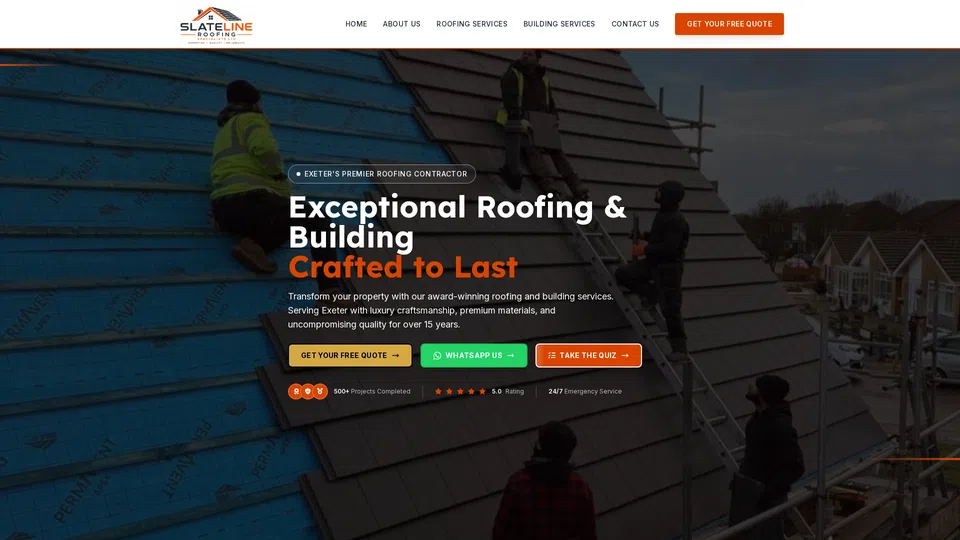 Homepage snapshot at launch