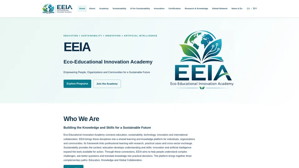 Homepage snapshot at launch