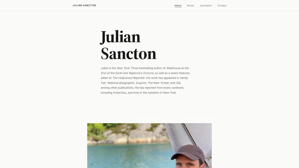 Homepage snapshot at launch