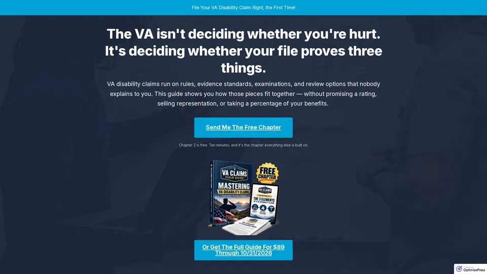Homepage snapshot at launch