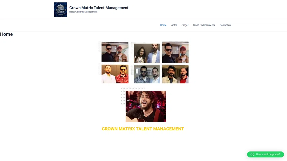Homepage snapshot at launch