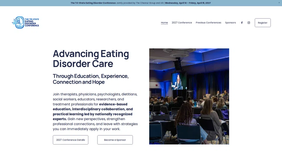Homepage snapshot at launch