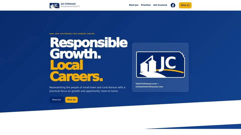 Homepage snapshot at launch