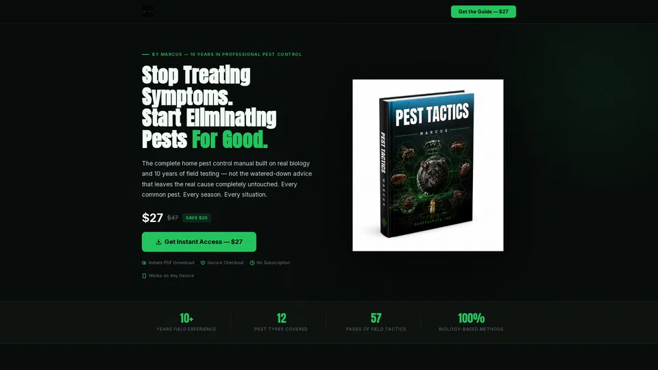 Homepage snapshot at launch