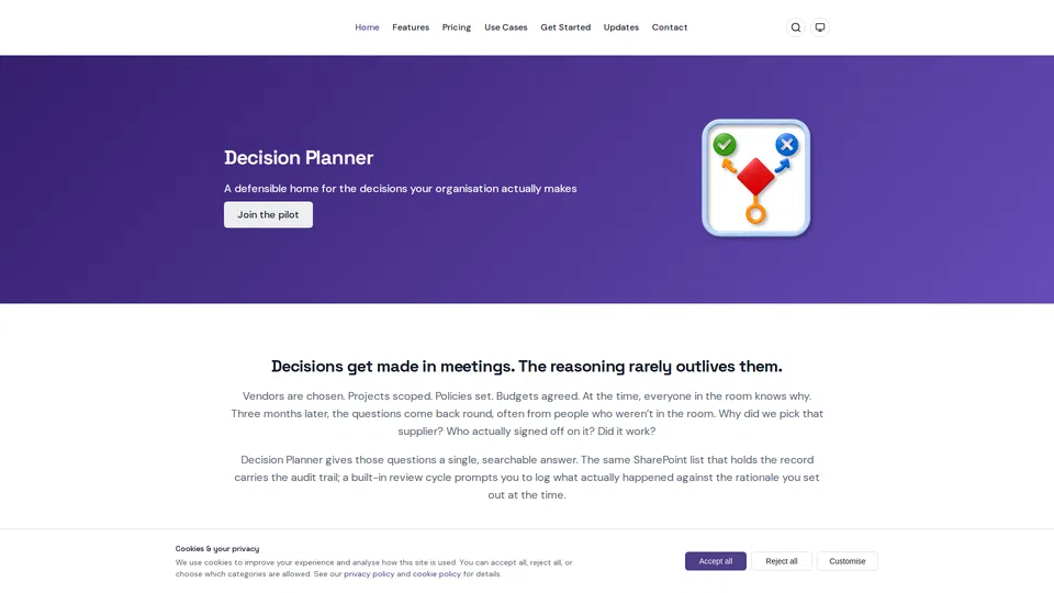 Homepage snapshot at launch