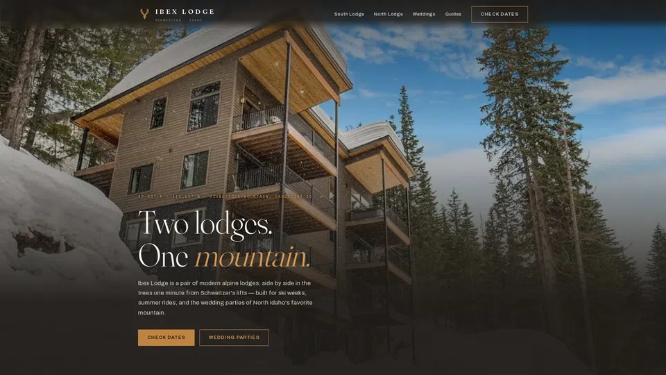 Homepage snapshot at launch