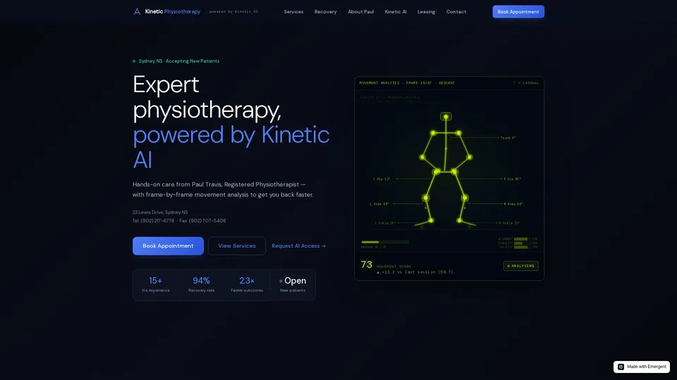 Homepage snapshot at launch