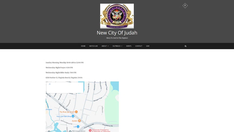Homepage snapshot at launch