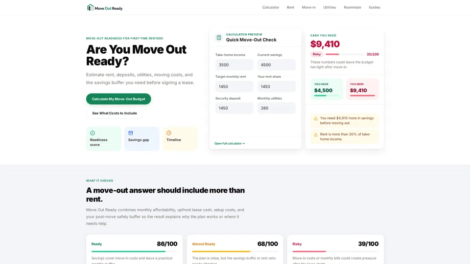Homepage snapshot at launch