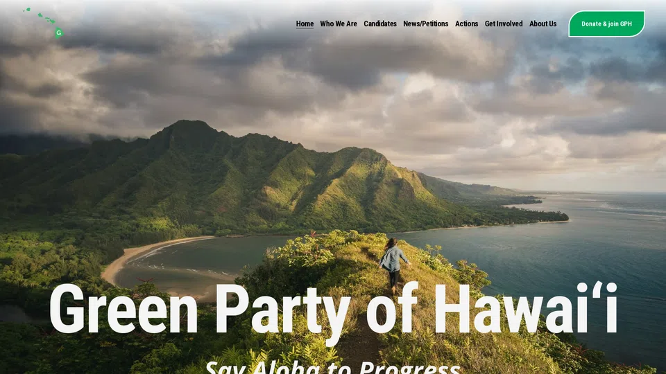 Homepage snapshot at launch