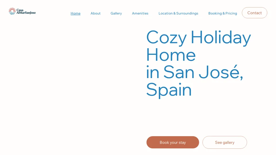 Homepage snapshot at launch