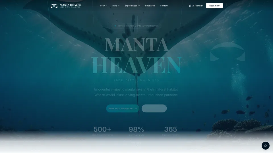 Homepage snapshot at launch