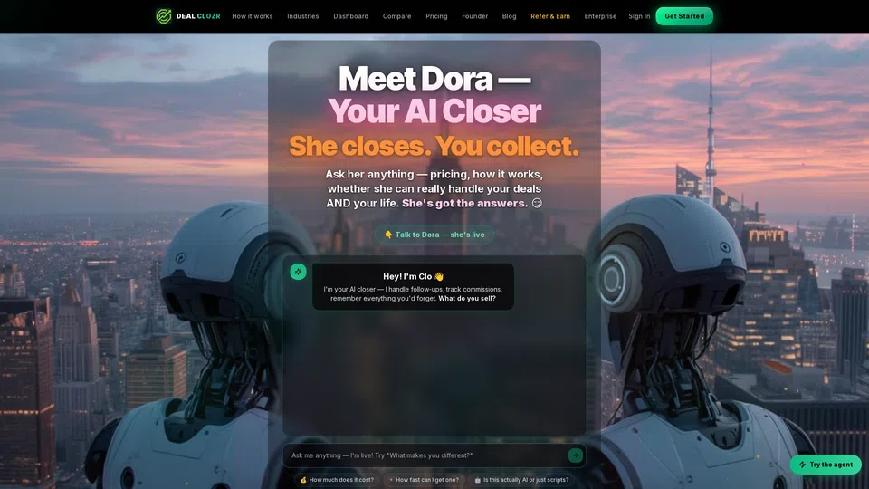 Homepage snapshot at launch