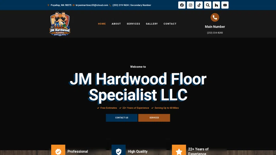 Homepage snapshot at launch