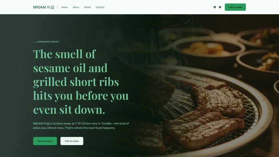 Homepage snapshot at launch