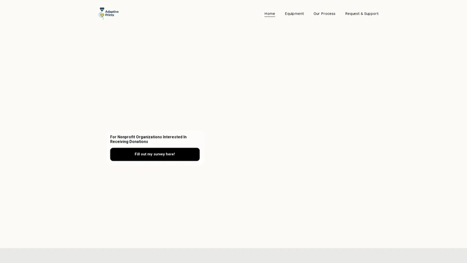 Homepage snapshot at launch