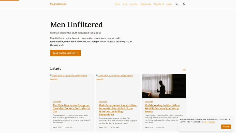 Homepage snapshot at launch