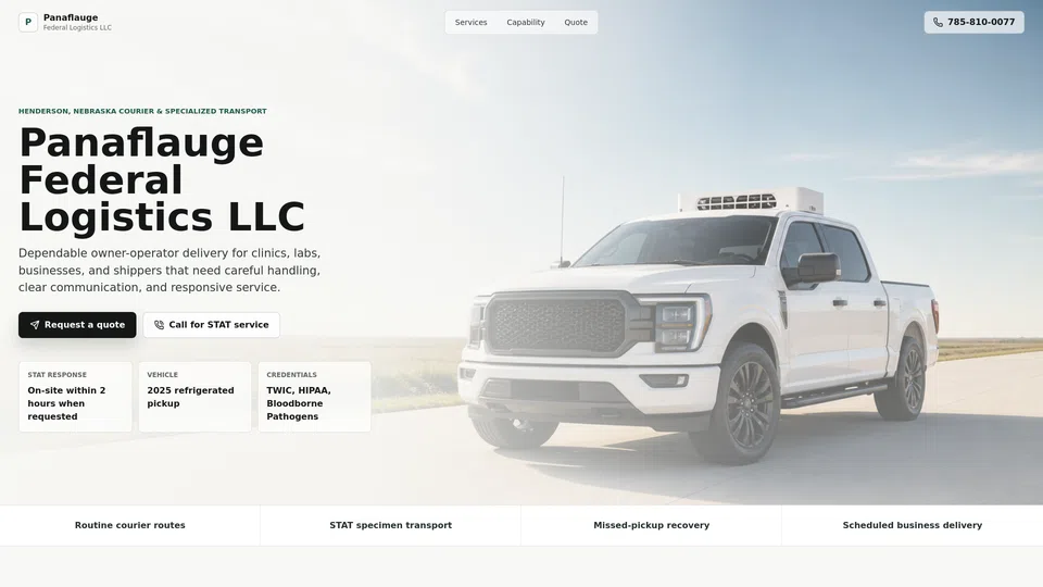Homepage snapshot at launch