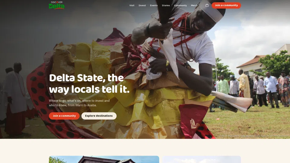 Homepage snapshot at launch