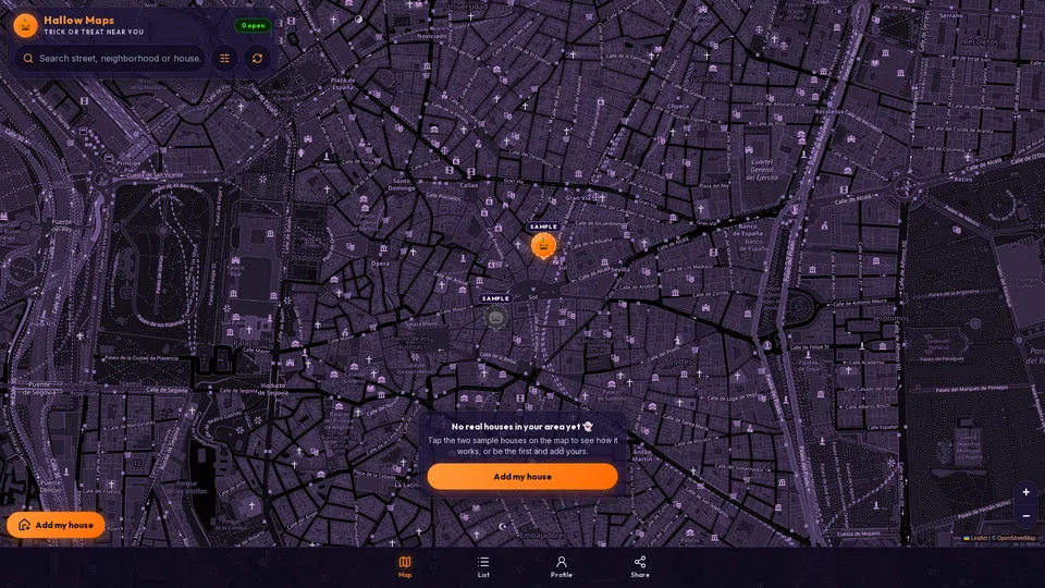 Homepage snapshot at launch