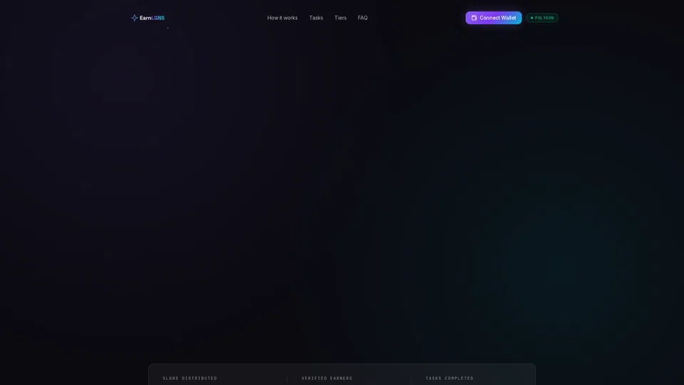 Homepage snapshot at launch