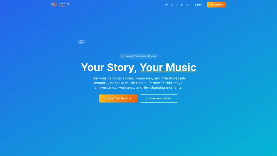 Homepage snapshot at launch