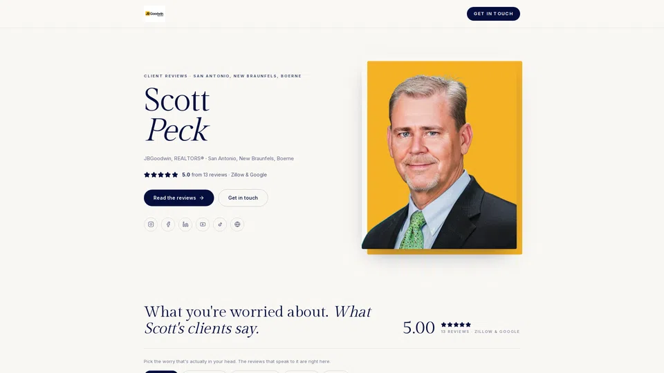 Homepage snapshot at launch