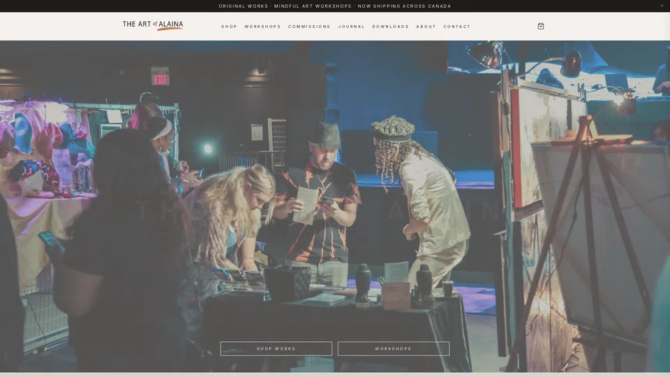 Homepage snapshot at launch