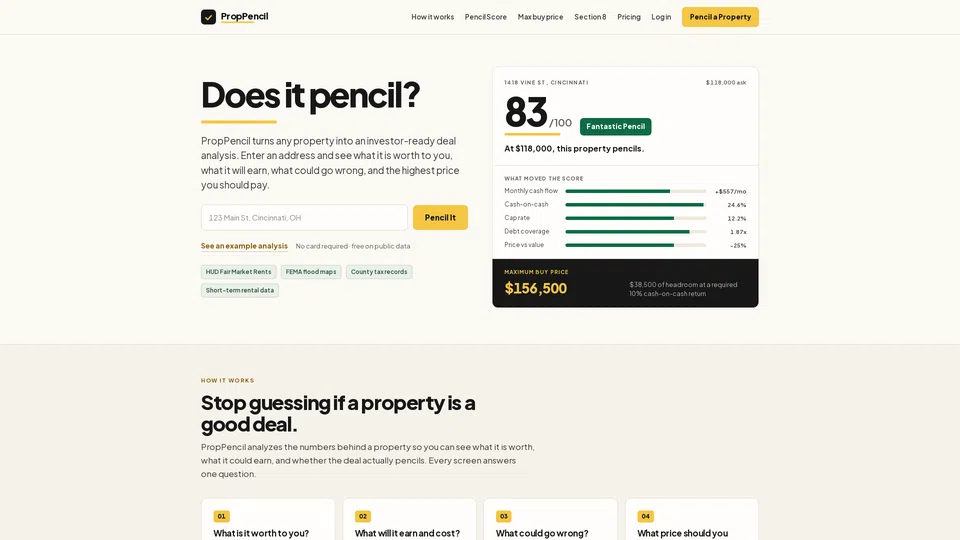 Homepage snapshot at launch
