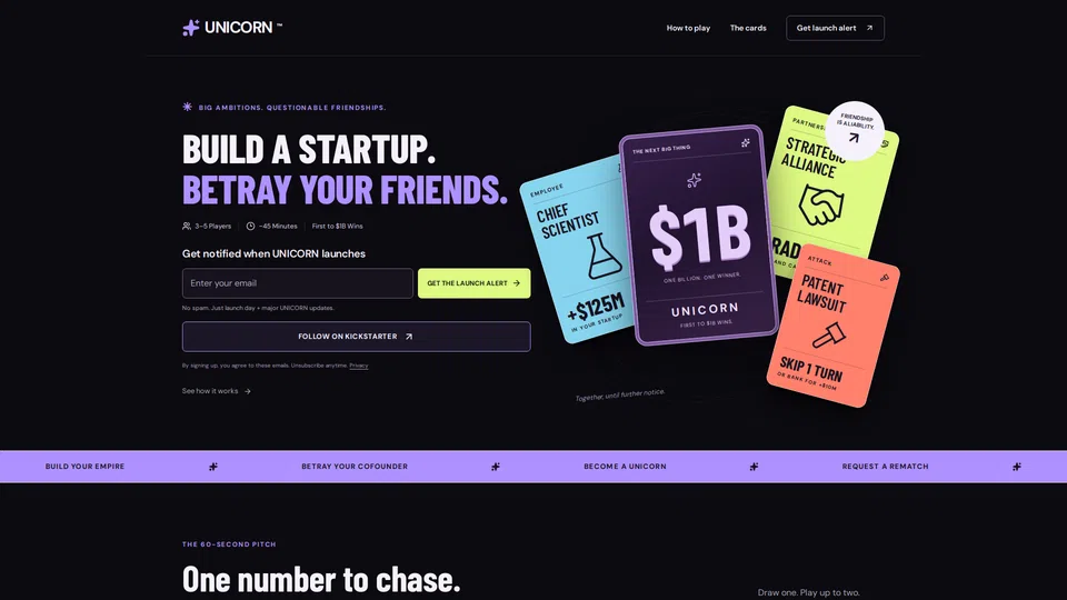 Homepage snapshot at launch