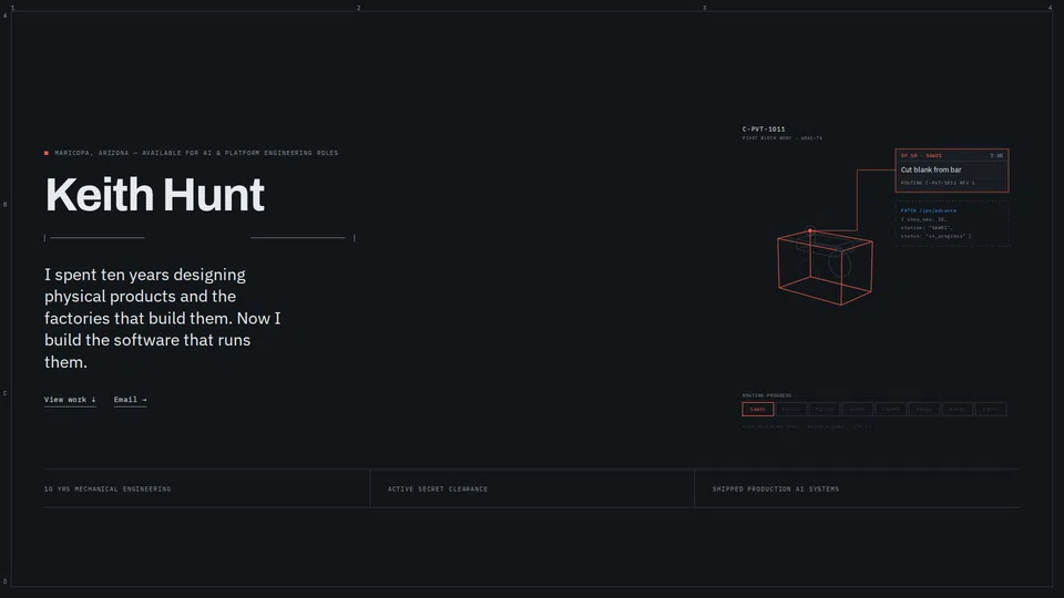 Homepage snapshot at launch