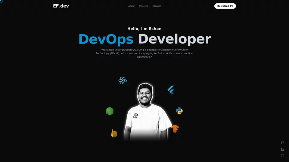 Homepage snapshot at launch