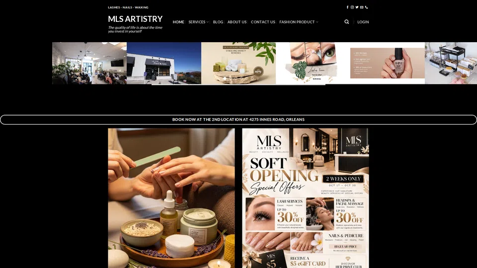Homepage snapshot at launch