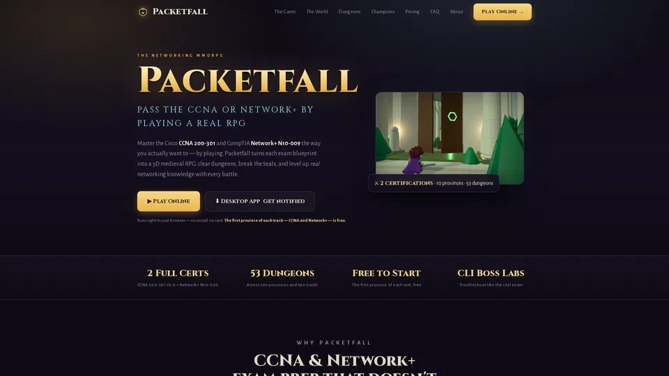 Homepage snapshot at launch