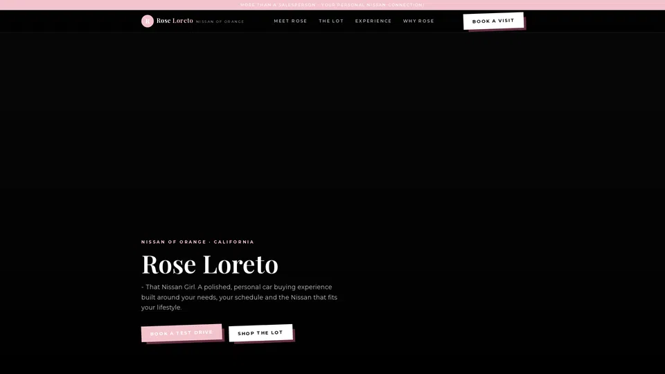 Homepage snapshot at launch