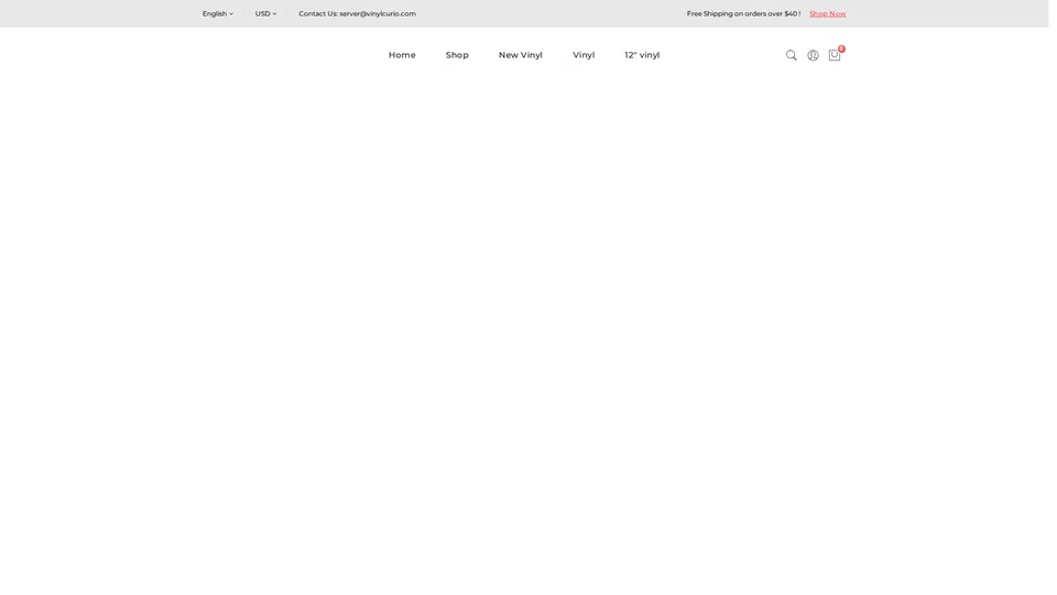 Homepage snapshot at launch