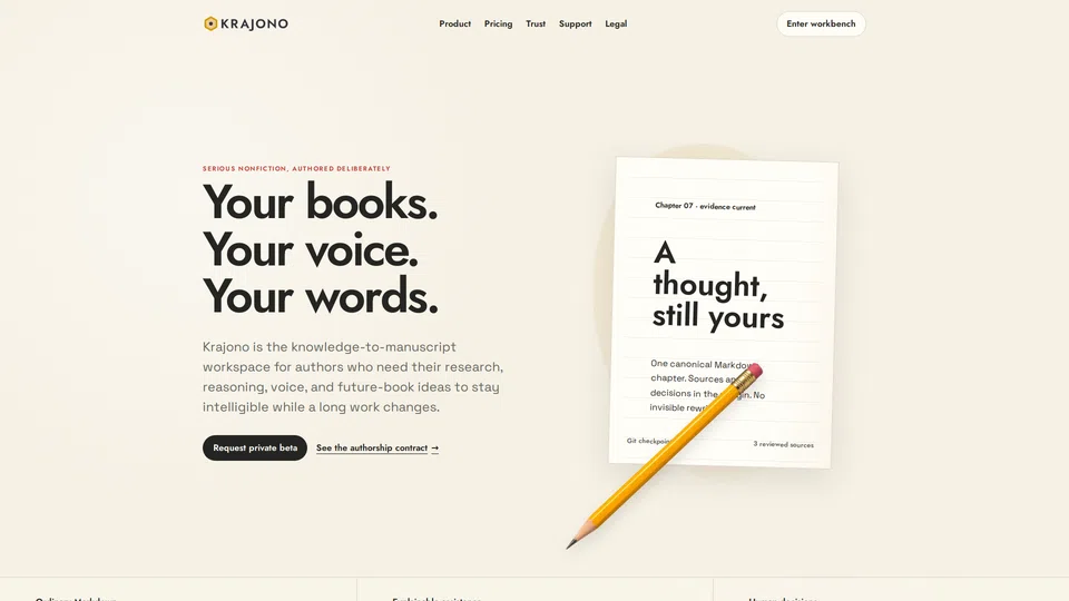 Homepage snapshot at launch