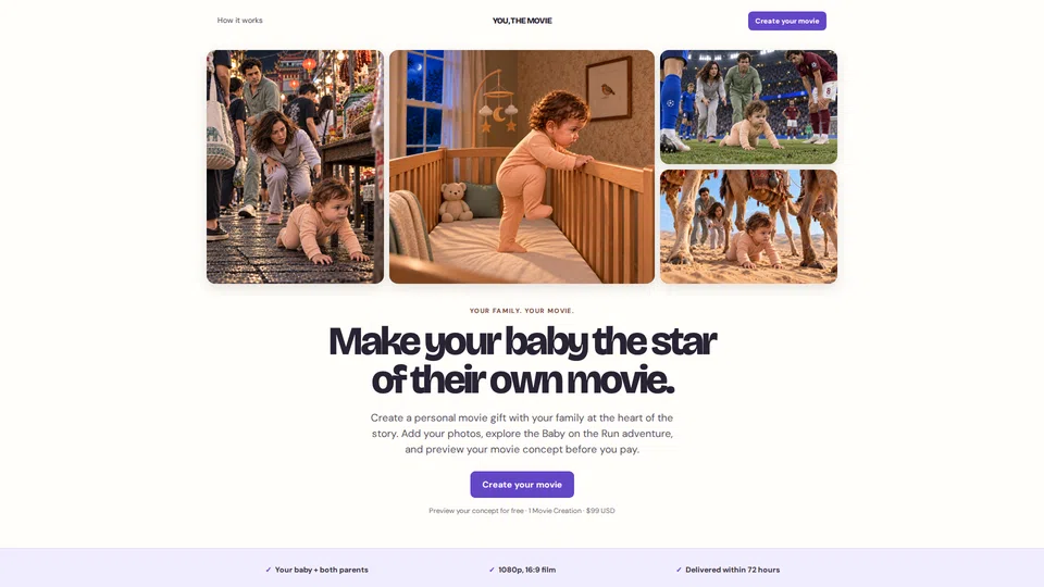 Homepage snapshot at launch