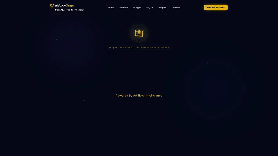 Homepage snapshot at launch
