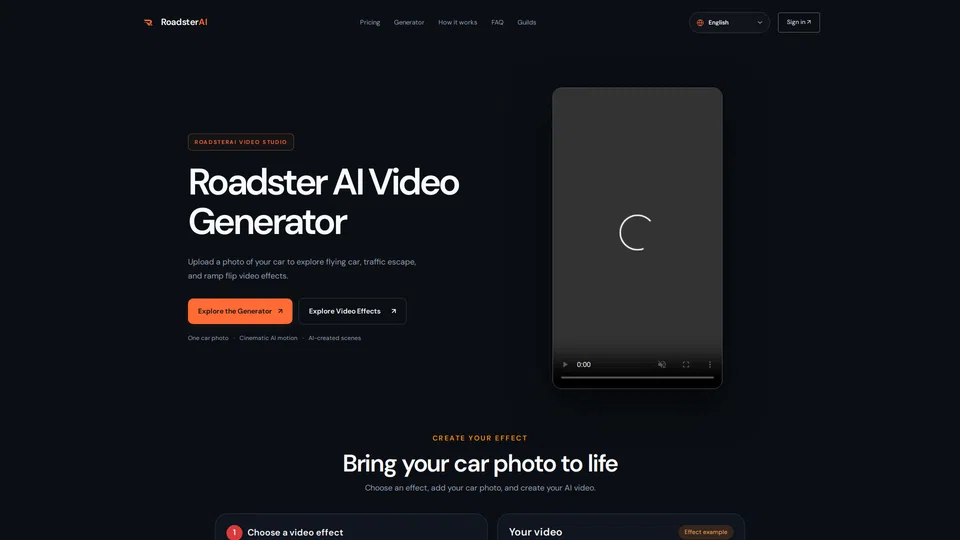 Homepage snapshot at launch