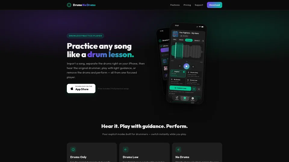 Homepage snapshot at launch