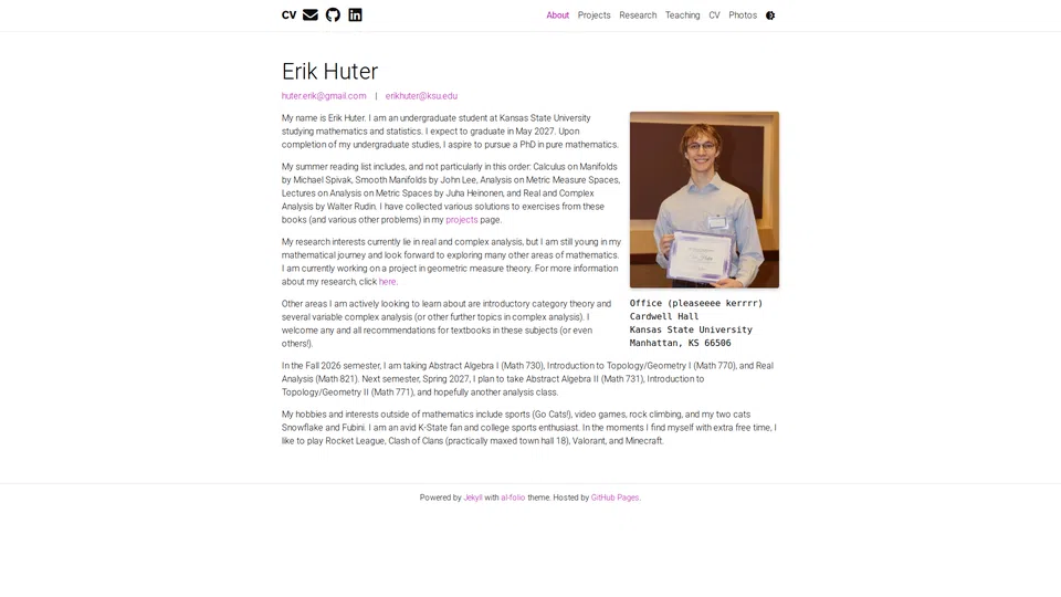 Homepage snapshot at launch