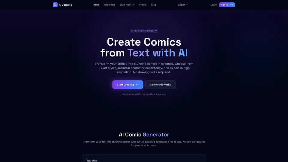 Homepage snapshot at launch