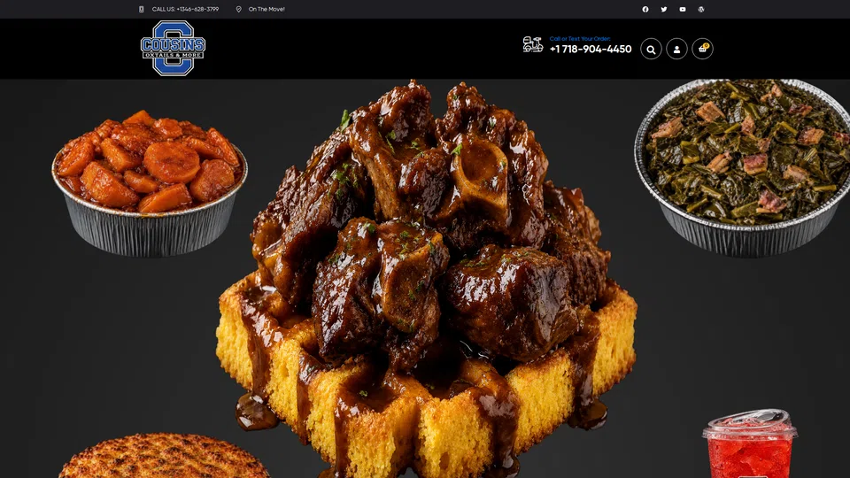Homepage snapshot at launch